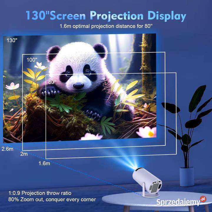 Projektor HY 300 PRO Android 11 WiFi ANSI 260 z