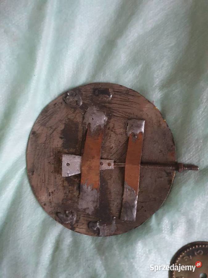 Części starego zegara stacyjki mosiądz wahadło Warszawa