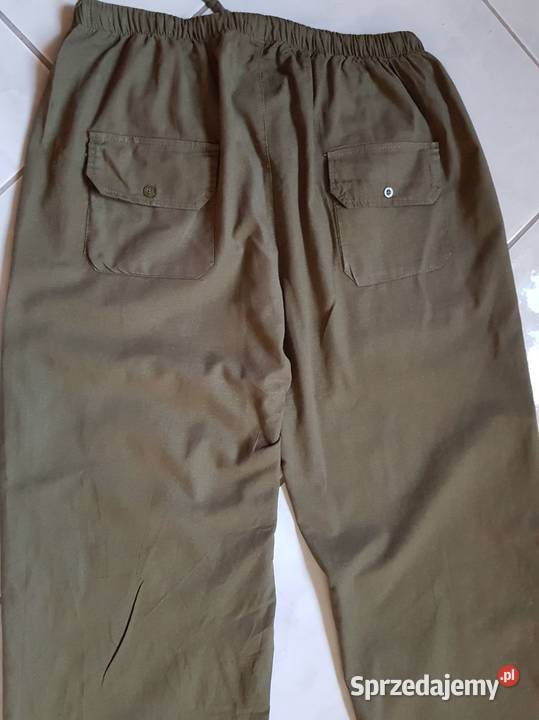 XXXL spodnie khaki bermudy rybaczki szerokie zielony sprzedam