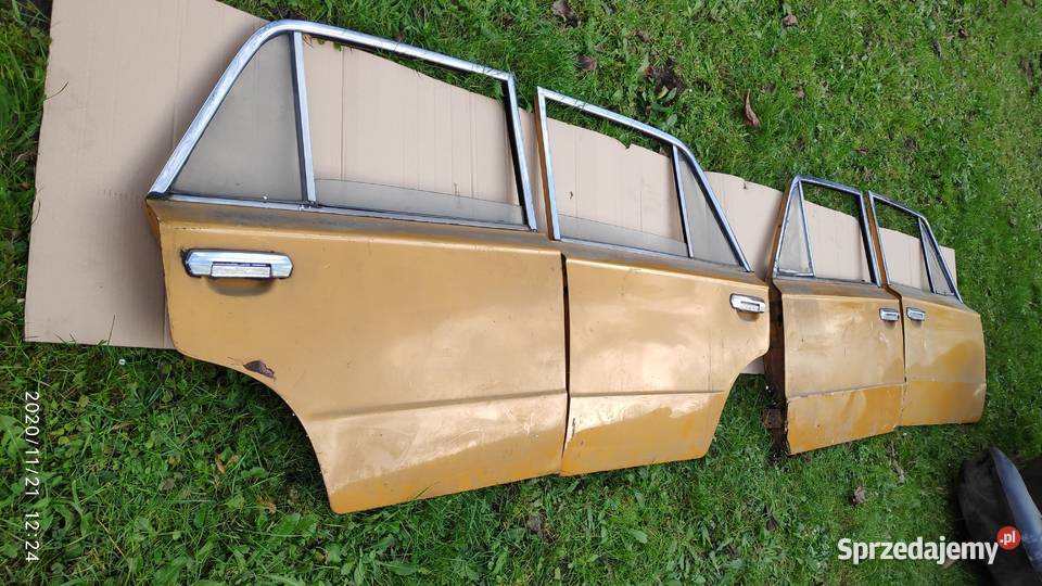 Drzwi 4 Duży Fiat 125p komplet PT oryginał osobowe Karoseria Kraków