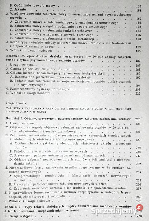 Zaburzenia rozwoju uczniów a niepowodzenia Pozostałe