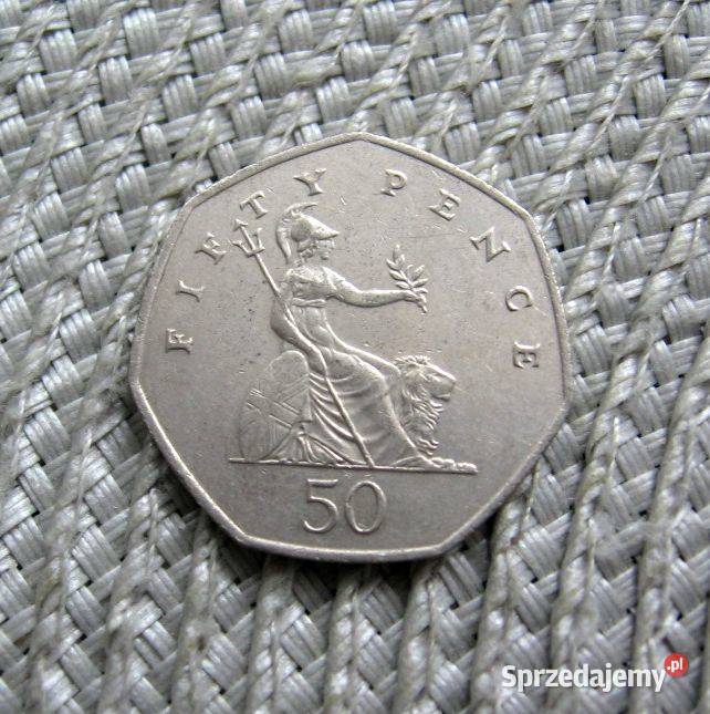Wielka Brytania 50 Pensów 2004r Kalisz sprzedam