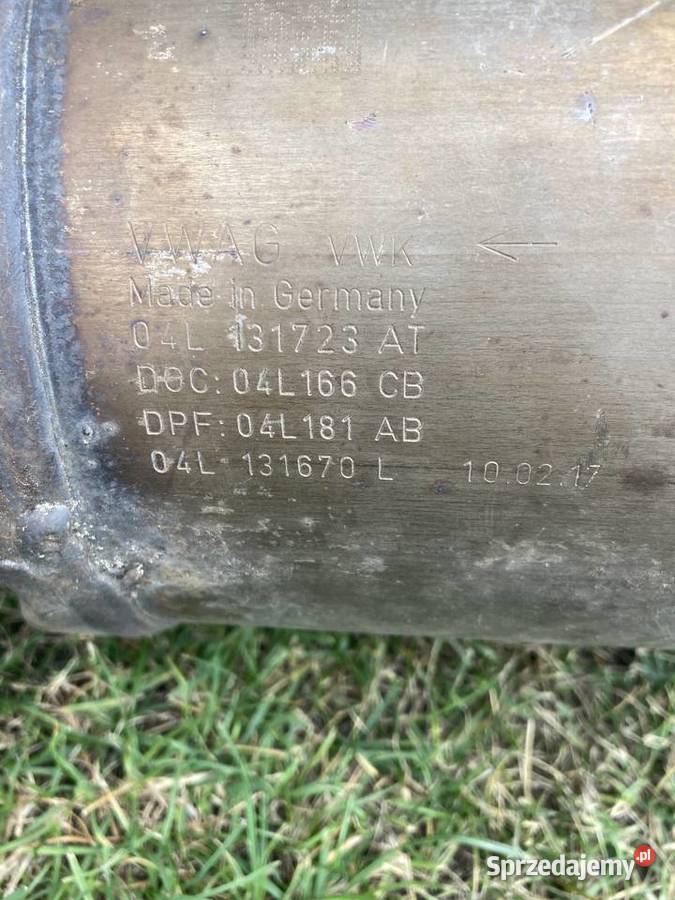 Dpf filtr cząstek stałych Vw Audi Skoda Części samochodowe Wolsztyn