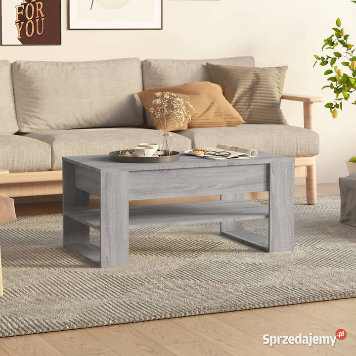 Stolik kawowy szary dąb sonoma 102x55x45 mazowieckie
