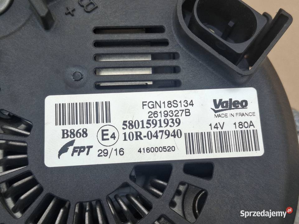 IVECO DAILY 14 23 ALTELNATOR 180A VALEO ORYGINAŁ dostawcze lubuskie Bieleń