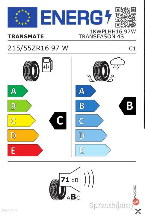 Nowe Opony Wielosezonowe CAŁOROCZNE 21555R16 małopolskie Zabrnie sprzedam