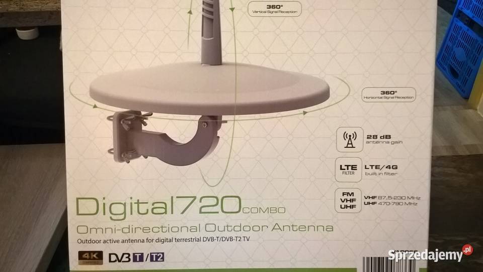 Antena TV zewnętrzna dookólna Vayox Digital 720