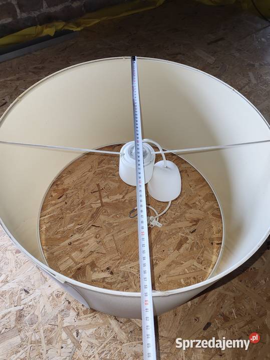 Lampa wisząca biała duża Mikołów