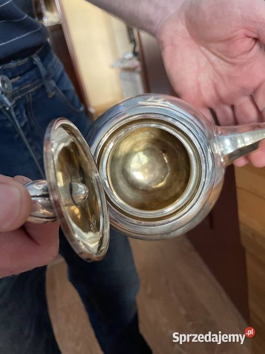 Srebro dzbanek z oliwka Carska Rosja produkcji 1 dolnośląskie Jelenia Góra