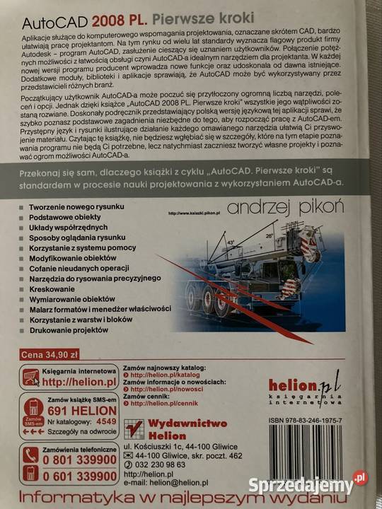 Książka AutoCAD 2008 Pierwsze Kroki Podręczniki