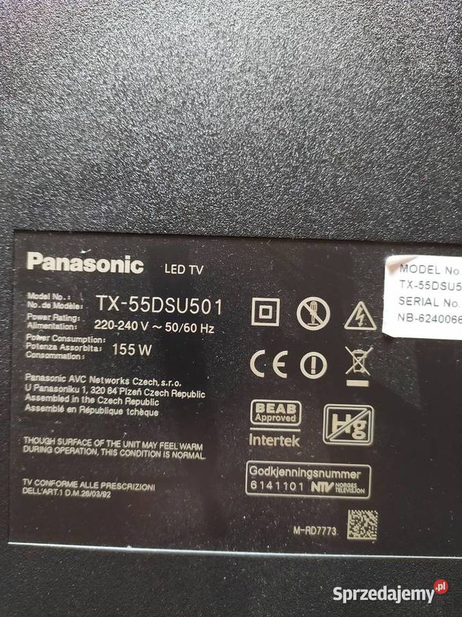 Orginalny pilot Smart TV Panasonic TX55 DSU501 sprzedam