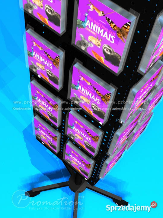 Obrotowy stojak Premium 32 kieszenie A6 czarna małopolskie Kraków