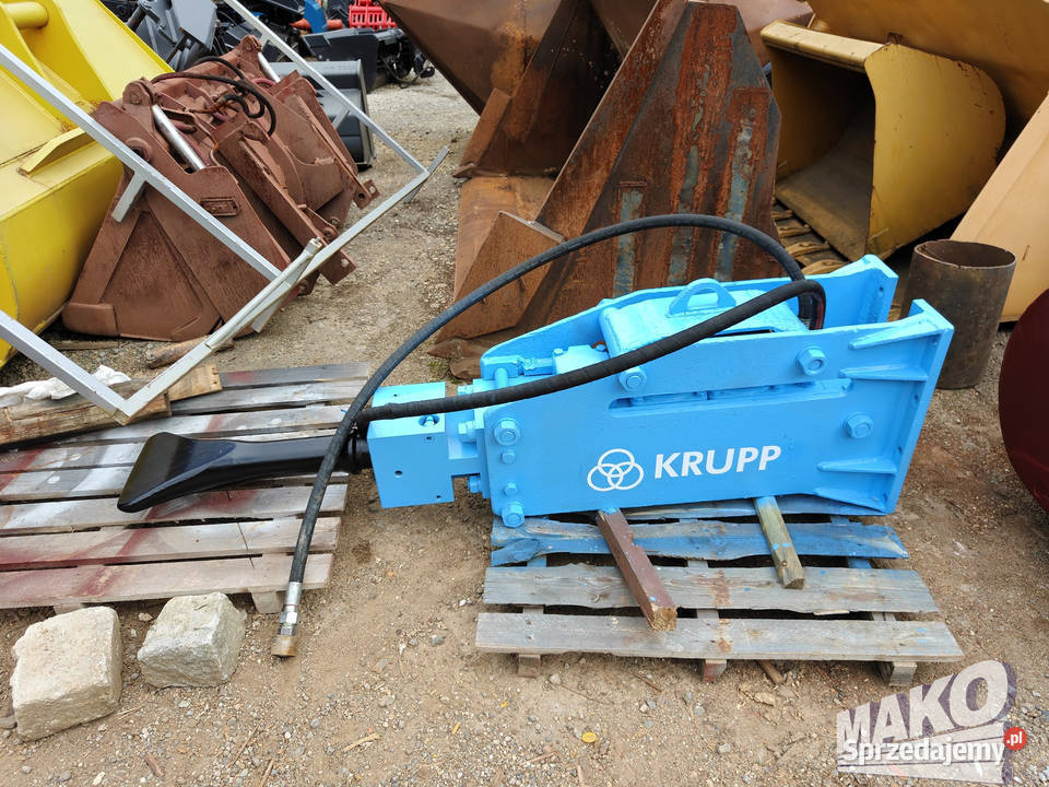 Młot hydrauliczny Krupp HM600 800 do koparki świętokrzyskie Ostrowiec Świętokrzyski