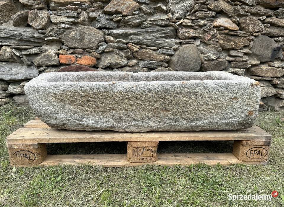 STARE KORYTO KAMIENNE GRANIT 103 DONICA KWIETNIK Bielawa