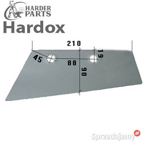 Lemiesz przedpłużka HARDOX 4032104L części do Suwałki sprzedam