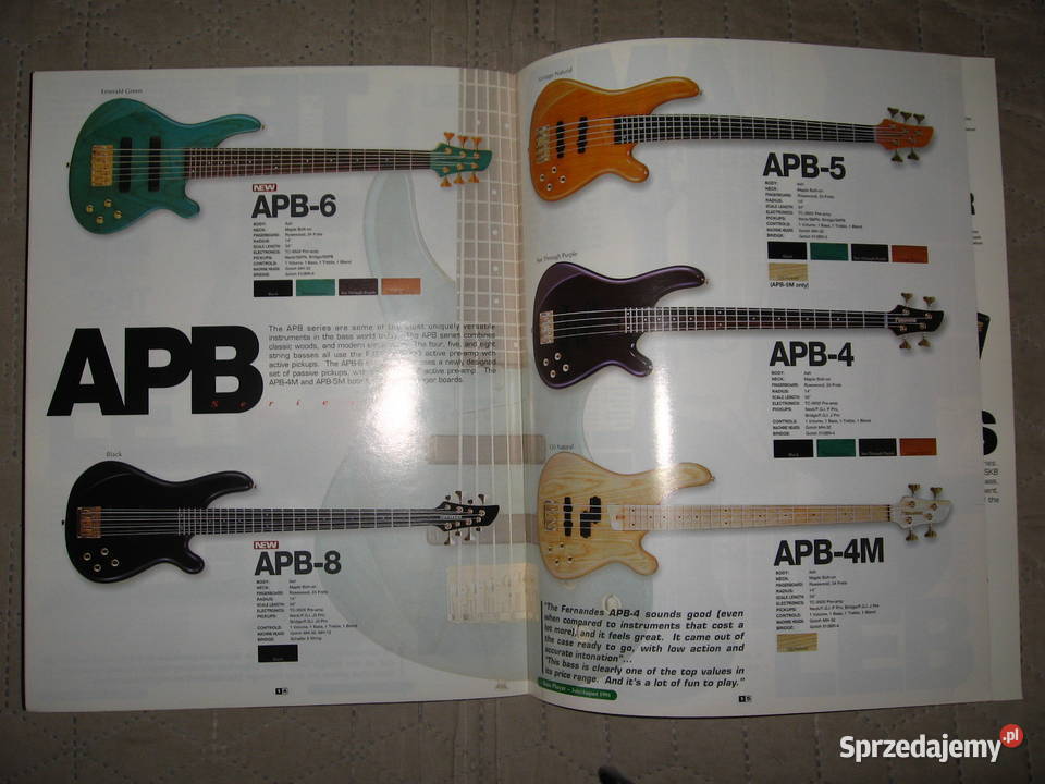 Fernandes Guitars 1997 USA Catalog Kępice