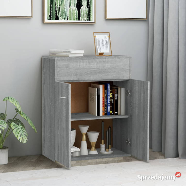 Szafka szary dąb sonoma 60x30x75 materiał mazowieckie