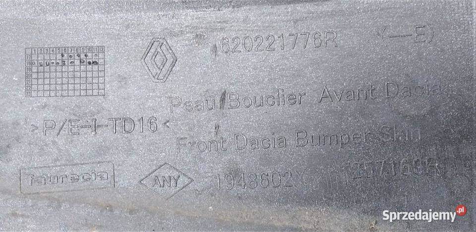 DACIA DUSTER II 2 17 ZDERZAK PRZÓD
