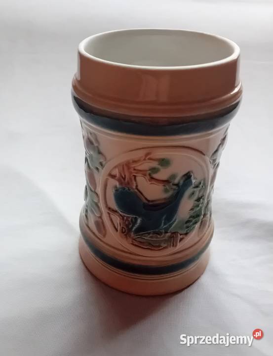 Kufel myśliwski Sitzendorf sygnatura stosowana