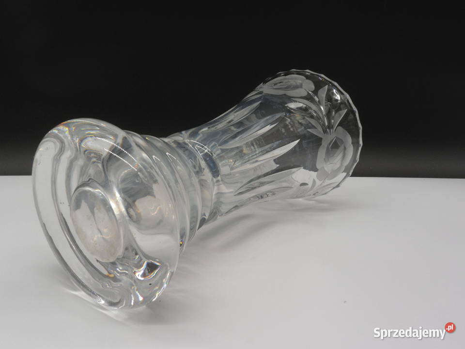 Wazon Kryształowy Motyw Róży Raszków