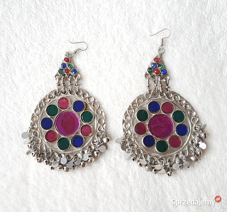 Duże kolczyki orient boho bohemian hippie tribal Kolczyki zachodniopomorskie Szczecin