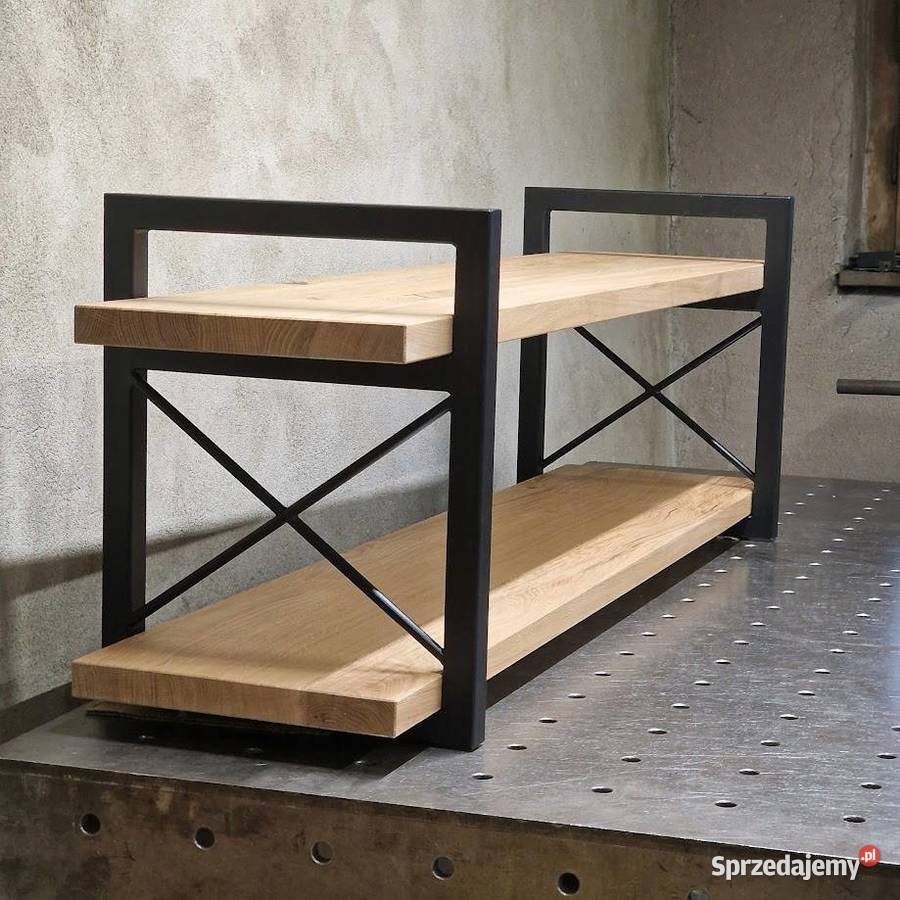 półka wisząca na ścianę książki loft dąb DĘBOWA Bartoszyce