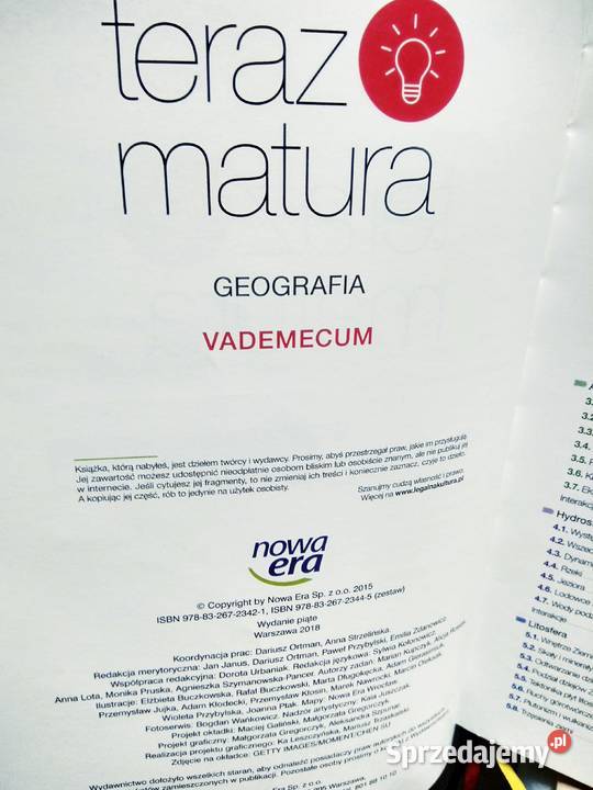 Geografia vademecum maturzysty Nowa era Warszawa
