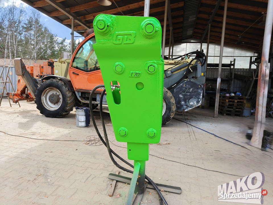 Młot hydrauliczny GB T70 do koparki Grot 75mm Osprzęt roboczy Ostrowiec Świętokrzyski