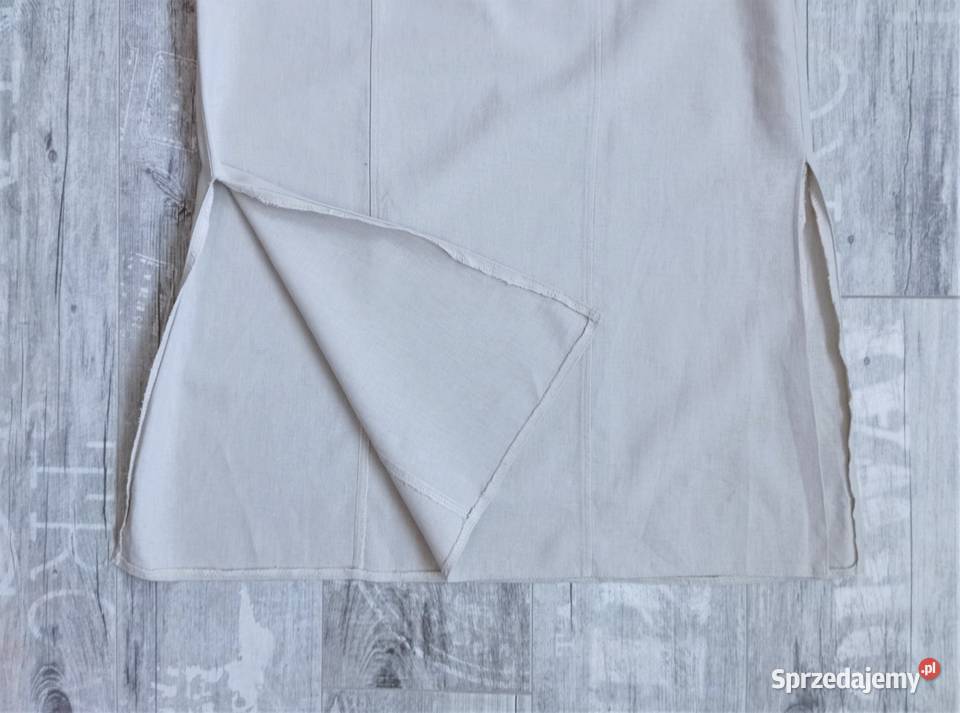 Długa letnia sukienka na każdą okazję len S Ołówkowa  Odzież damska Katowice