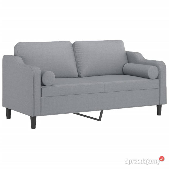 2osobowa sofa z poduszkami jasnoszara 140 Warszawa sprzedam
