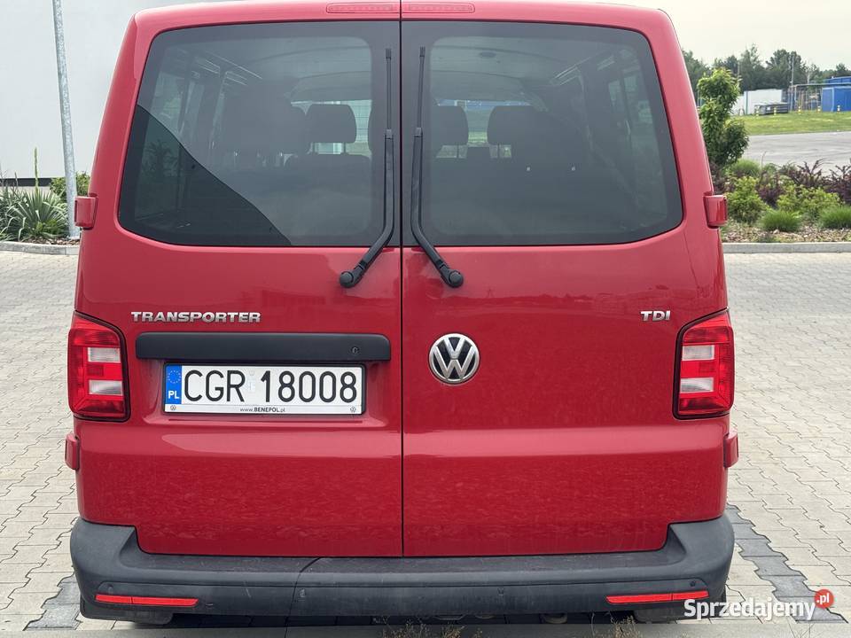 Volkswagen Transporter T6 9osobowy Rok produkcji 2016 Grudziądz