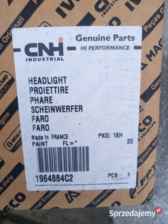 Lampa lewa do Case 5140 Nowa nigdy nie używana Grabów nad Prosną