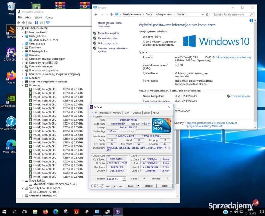 Workstation HP z600 2 procesory X5650 Warszawa