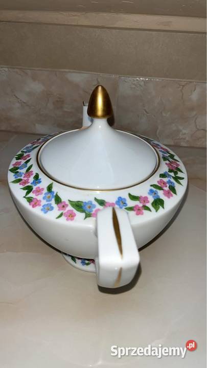 Dzbanek do herbaty HG Heinrich Selb Bavaria Porcelana i szkło Gdańsk