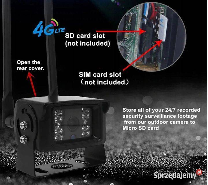 mini kamera 3G 4G LTE na KARTE SIM PINHOLE z Wrocław