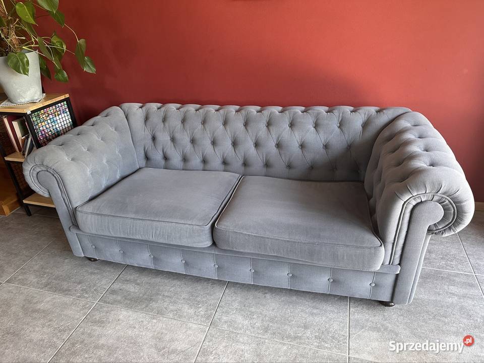 Sprzedam używaną kanapę w kolorze szaro 70cm Bielsko-Biała