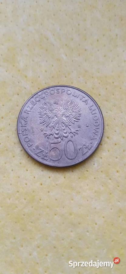 Moneta 50 1981 Antyki, Sztuka, Kolekcje