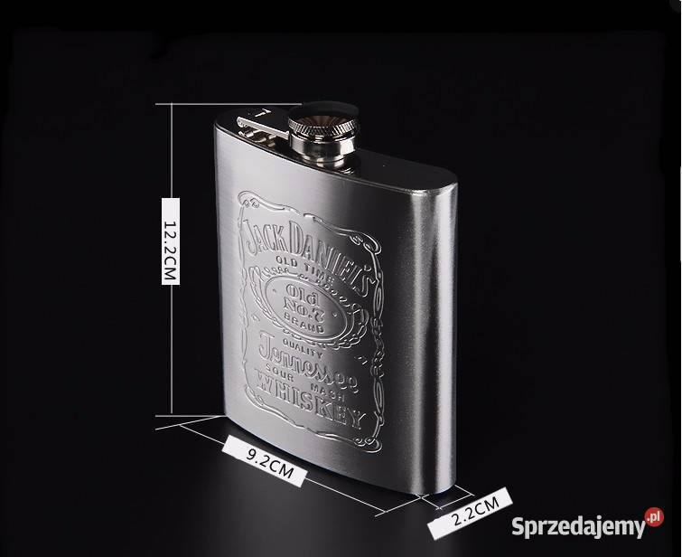 Piersiówka Jack Daniels metalowa kieliszki lejek Sprzęt kuchenny Poznań