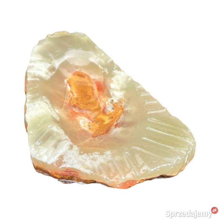 Organiczna alabastrowa popielnica Włochy lata 70 Warszawa