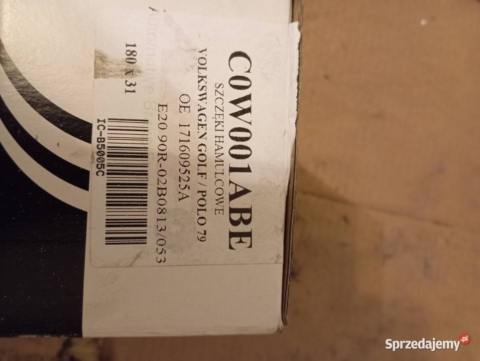 Szczęki hamulcowe Volkswagen osobowe lubelskie