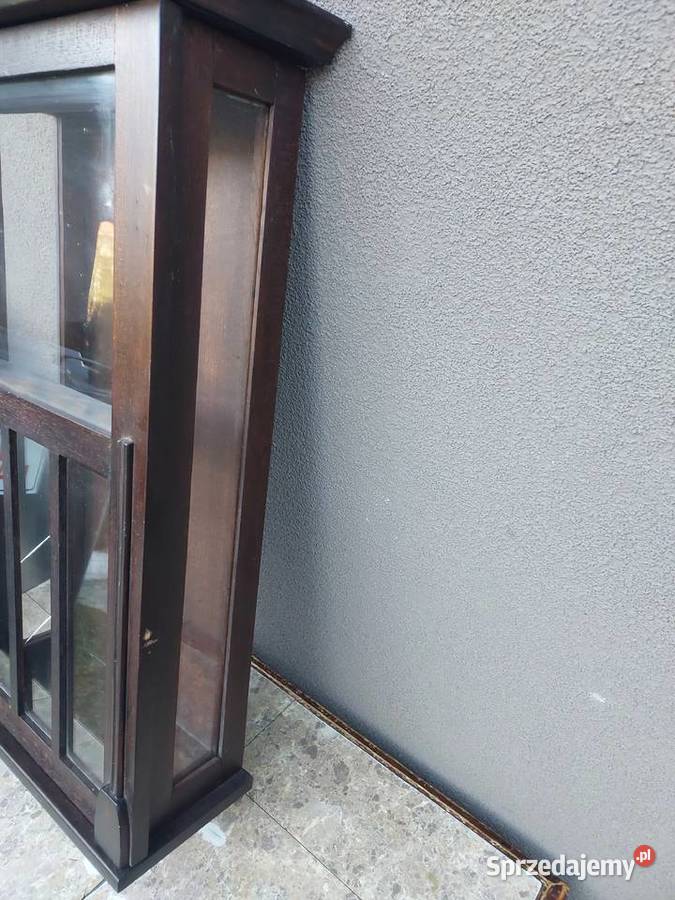 722 Skrzynia obudowa starego zegara witrynka Tczew