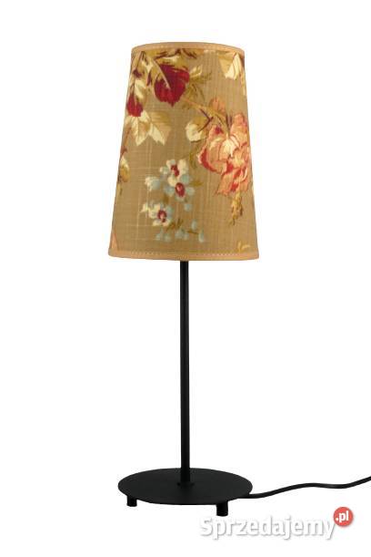 Lampa biurkowa RESELE klasyczny w kwiaty róże Nowe