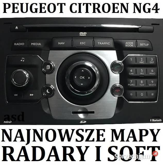 Mapy 20211 NG4 HDD Radar Nawigacja Peugeot łódzkie