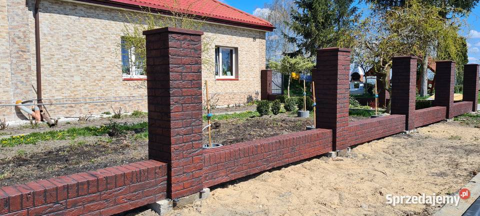 ala klinkier ogrodzenie imitacja klinkieru Słupki Krosno