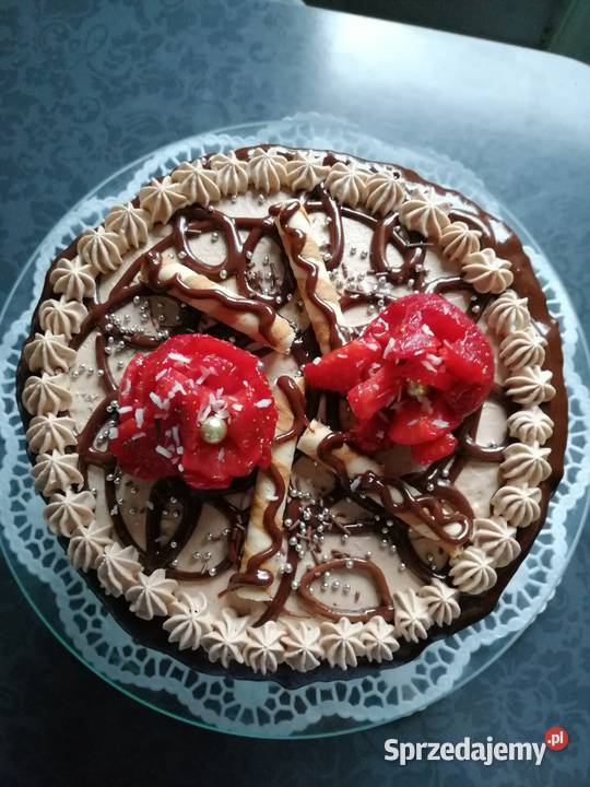 Torty i ciasta z owocami Śluby, wesela, przyjęcia Wrocław