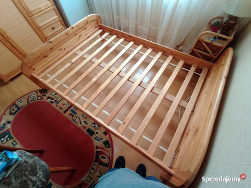Łóżko drewniane z materacem zachodniopomorskie Szczecin