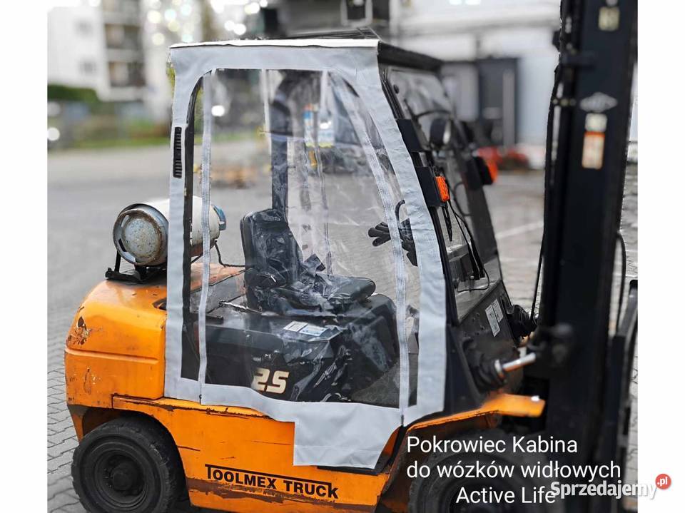 Plandeka Kabina Pokrowiec Osłona Wózki widłowe Łódź