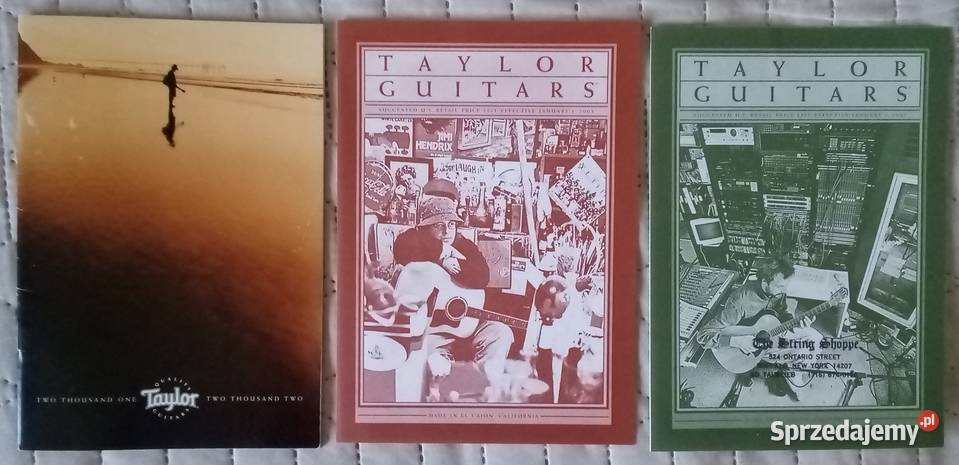 Taylor 20012002 mały katalog gitar Instrumenty Kępice