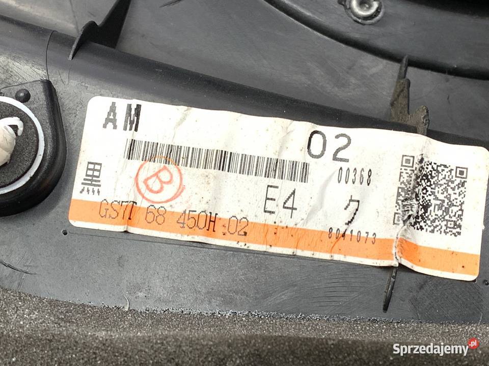 BOCZEK DRZWI LEWY PRZÓD MAZDA 6 GH Kombi 0713