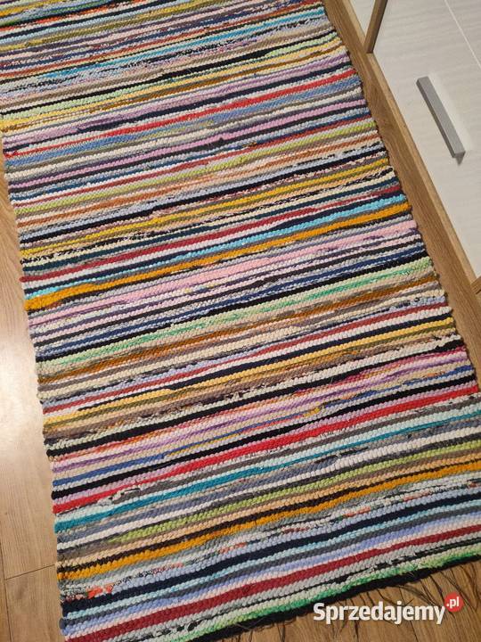 Nowy bawelniany chodnik rękodzieło 182x74 0.74m Suwałki